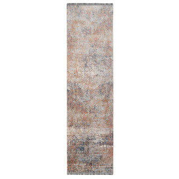 Subtle Rustic Abstract Runner - Amina