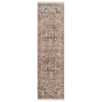Blue Terra Medallion Runner Rug