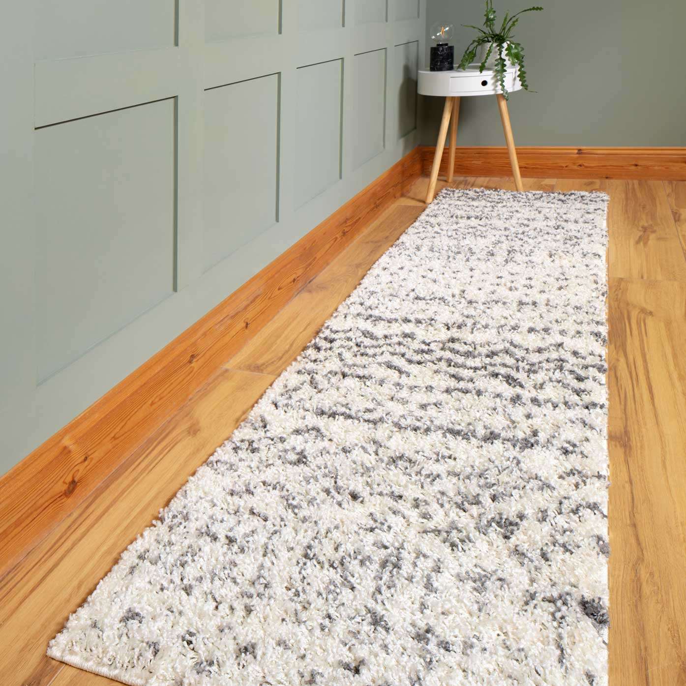 Cream Scandi Nordic Shaggy Rug