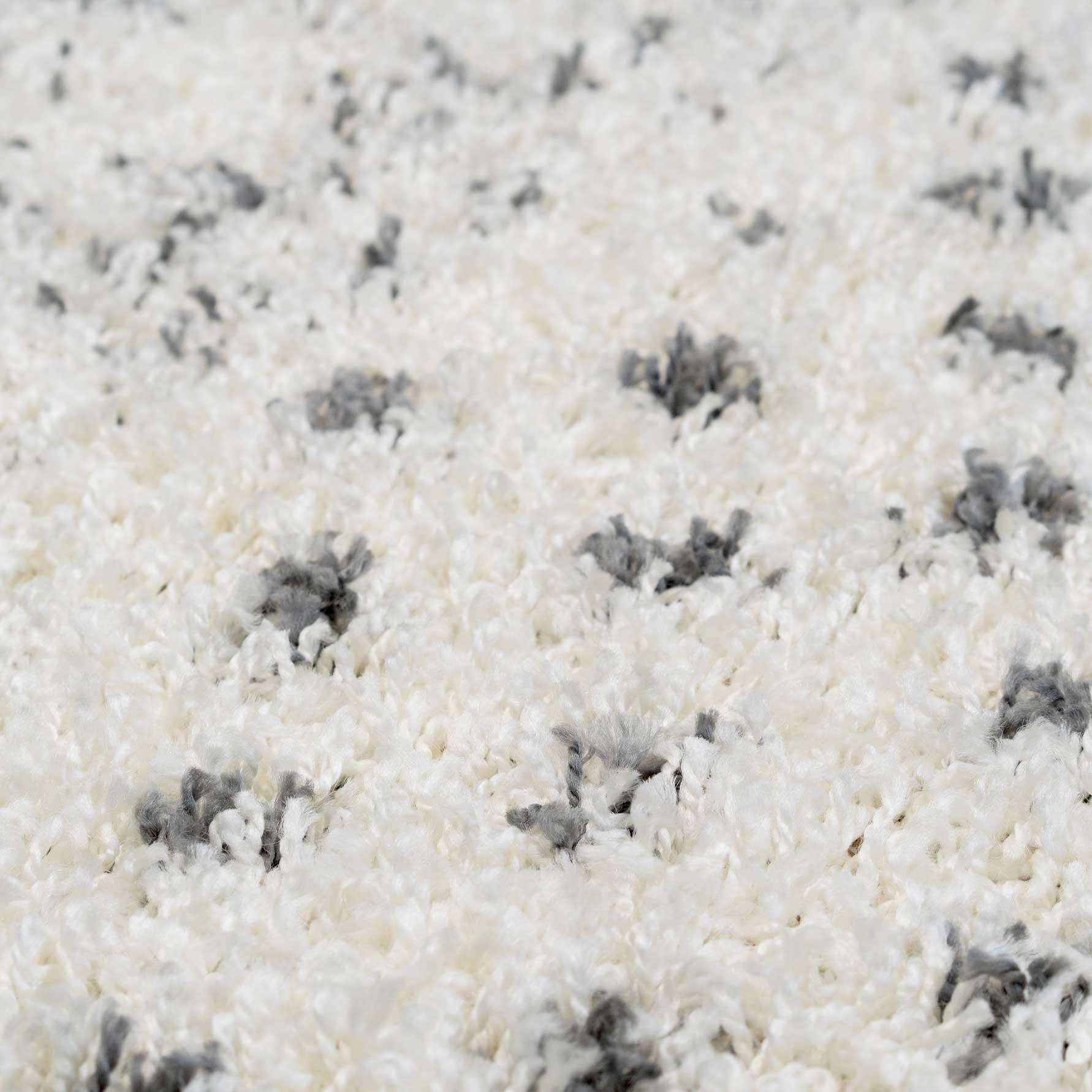 Cream Scandi Nordic Shaggy Rug