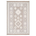Grey Scandi Tribal Motif Rug - Bea