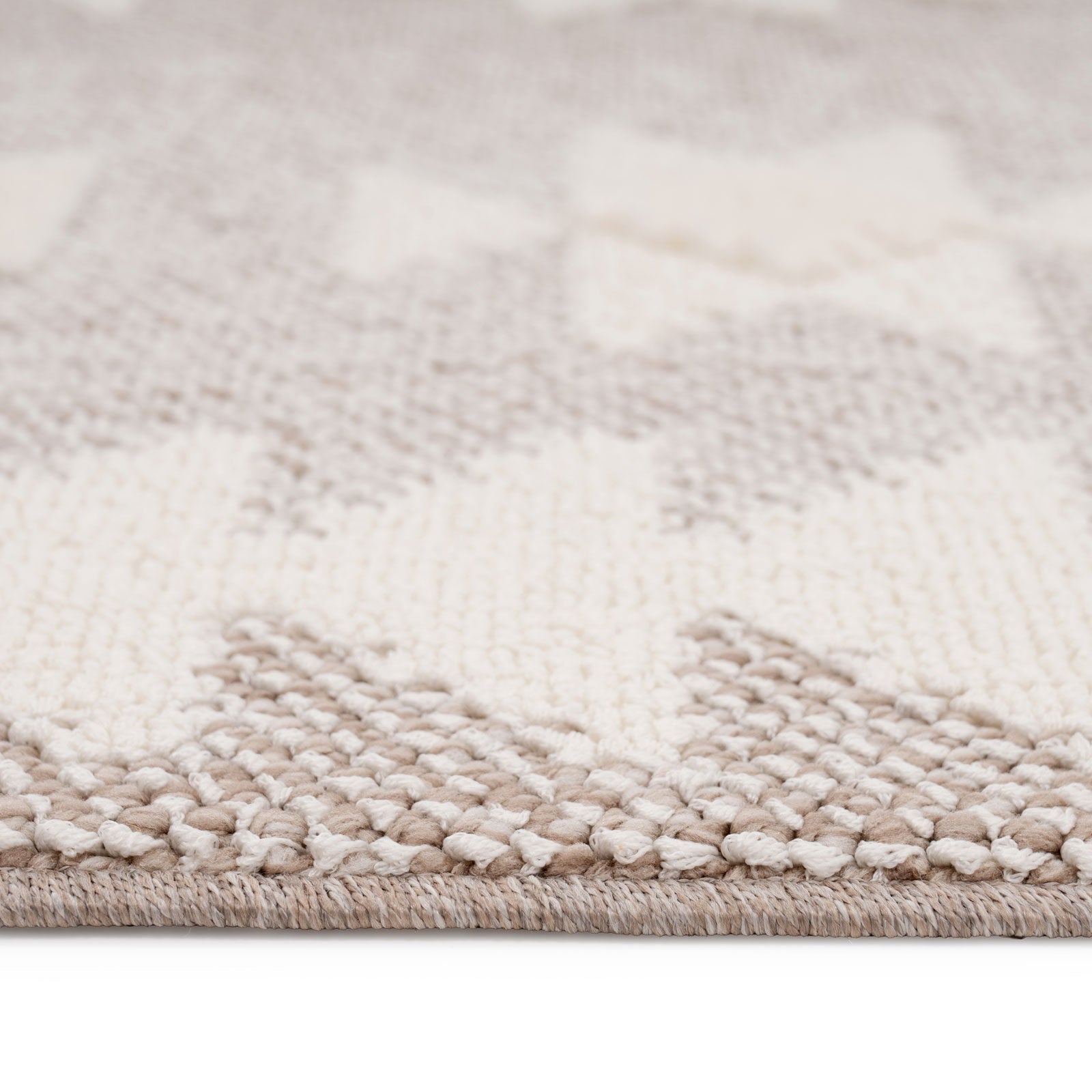 Grey Scandi Tribal Motif Rug - Bea