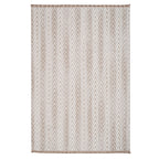 Grey Herringbone Area Rug - Noa