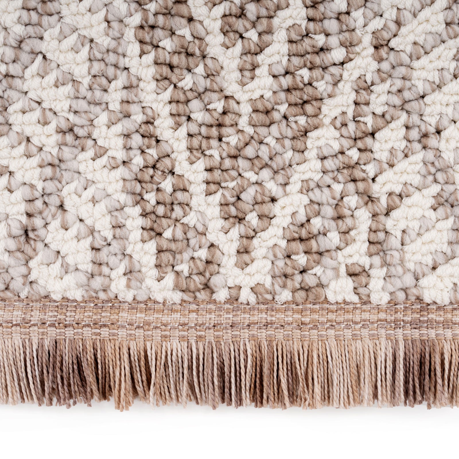 Grey Herringbone Area Rug - Noa