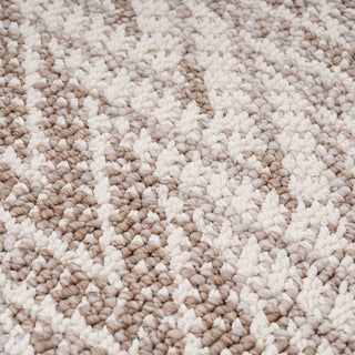 Grey Herringbone Area Rug - Noa