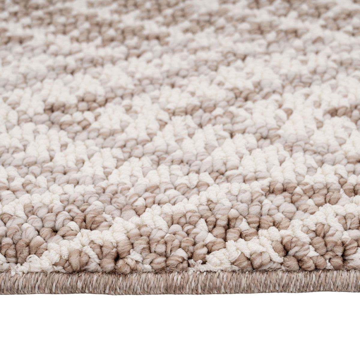 Grey Herringbone Area Rug - Noa