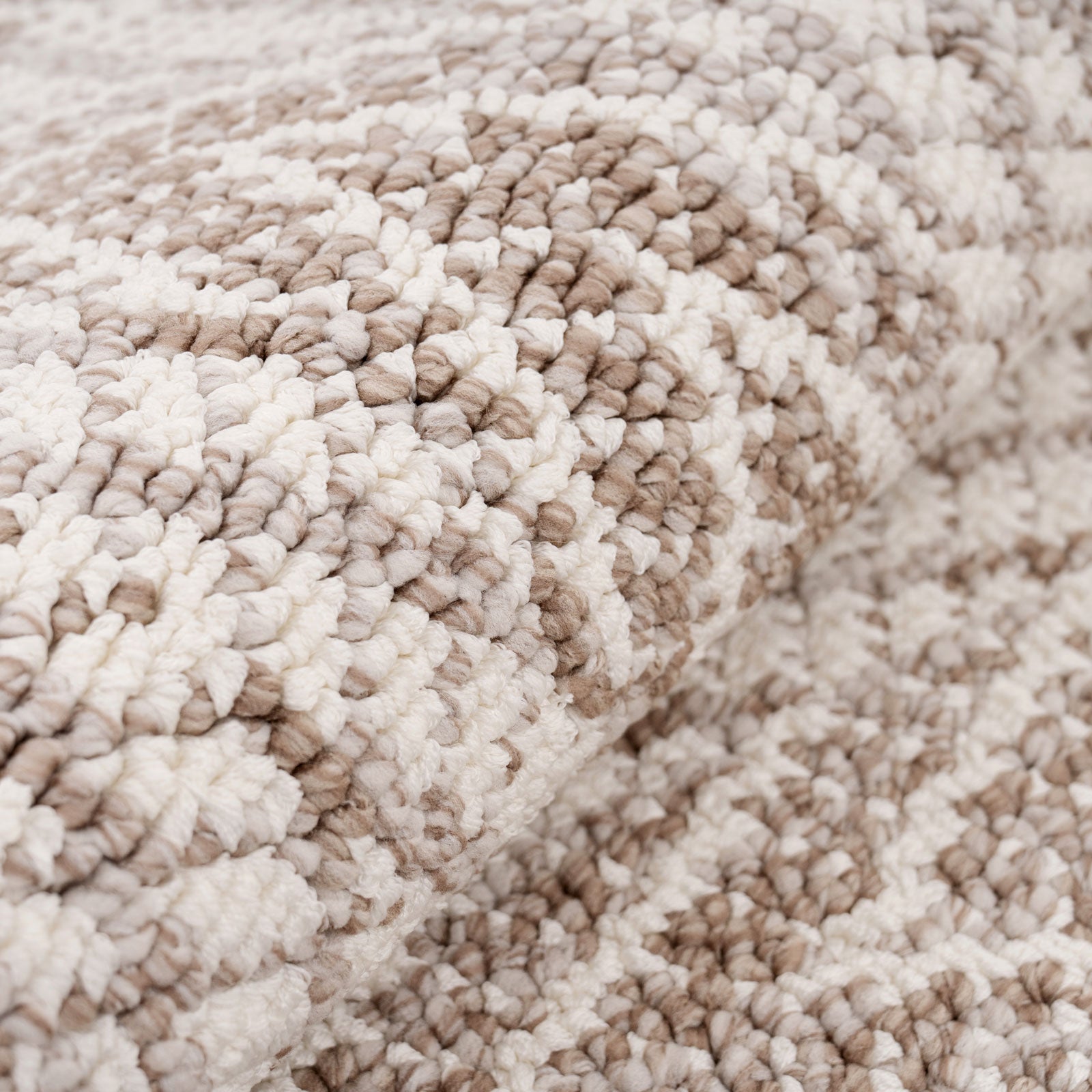 View of Grey Herringbone Area Rug - Noa | Living Room Rugs | Kukoon Rugs Online