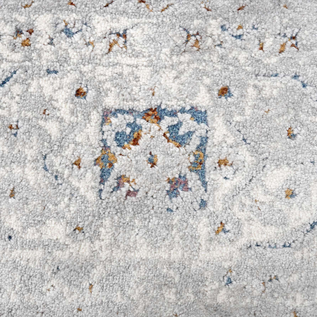 Vintage Grey Washed Effect Living Room Rug