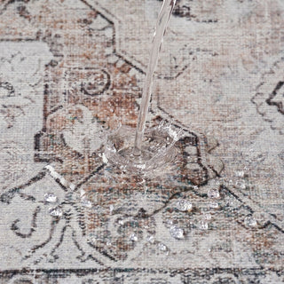 Flatwoven Washable Vintage Ivory Area Rug - Margot