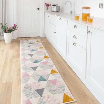 Pastel Pentagon Living Room Rug