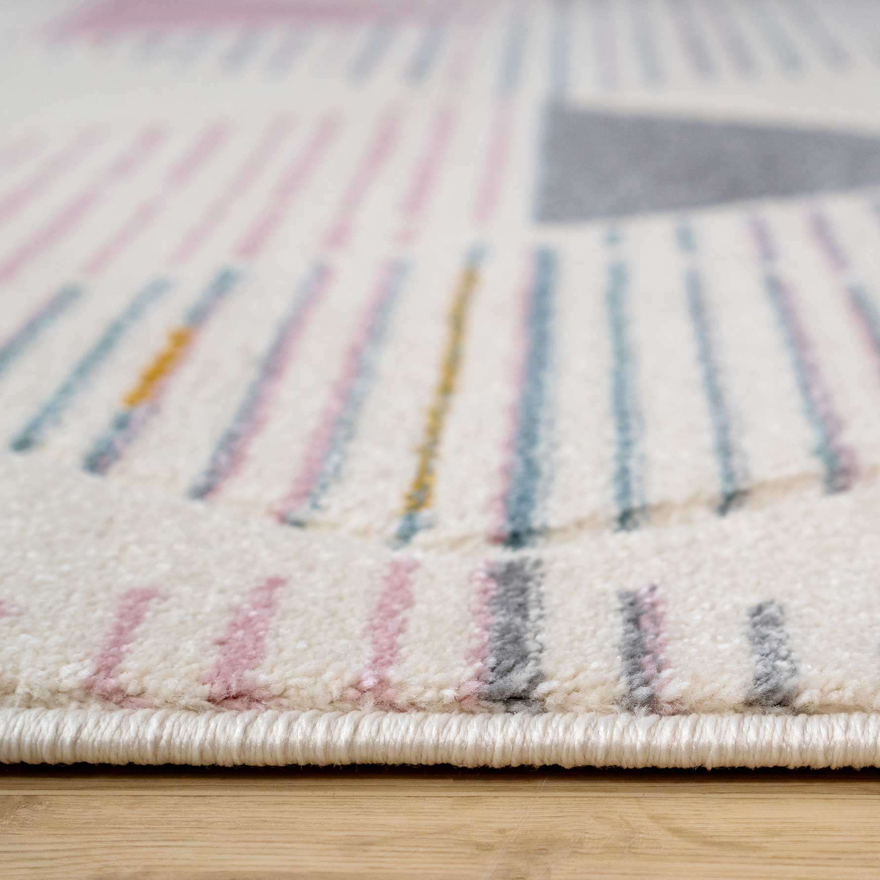 Pastel Pentagon Living Room Rug