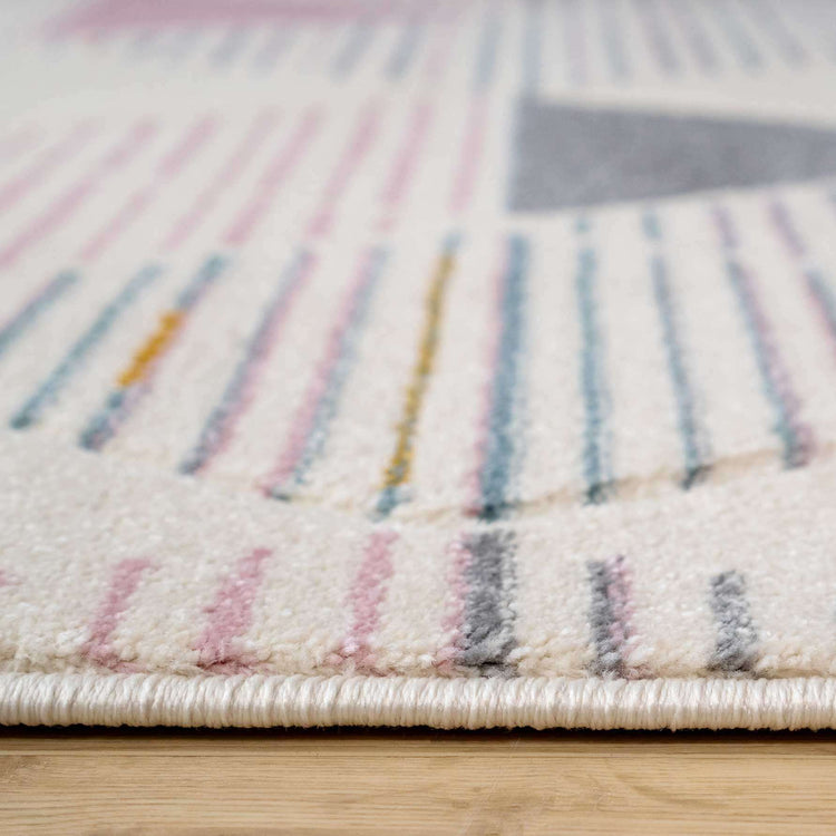 Pastel Pentagon Living Room Rug