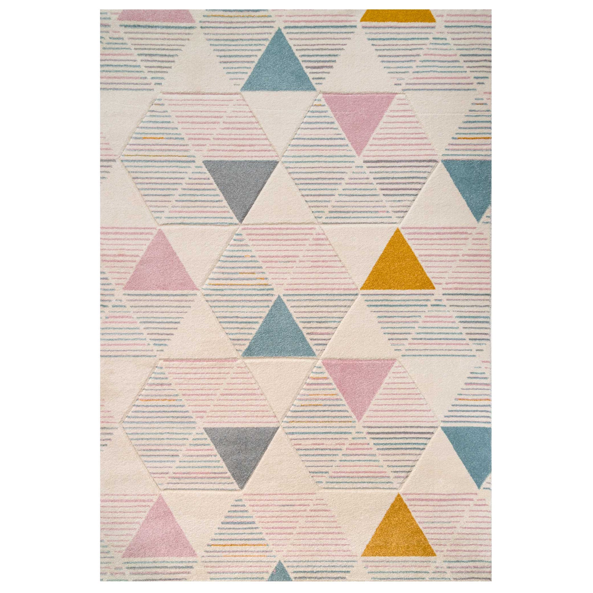 Pastel Pentagon Living Room Rug