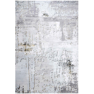 Modern Gold Abstract Distressed Living Room Rugs
