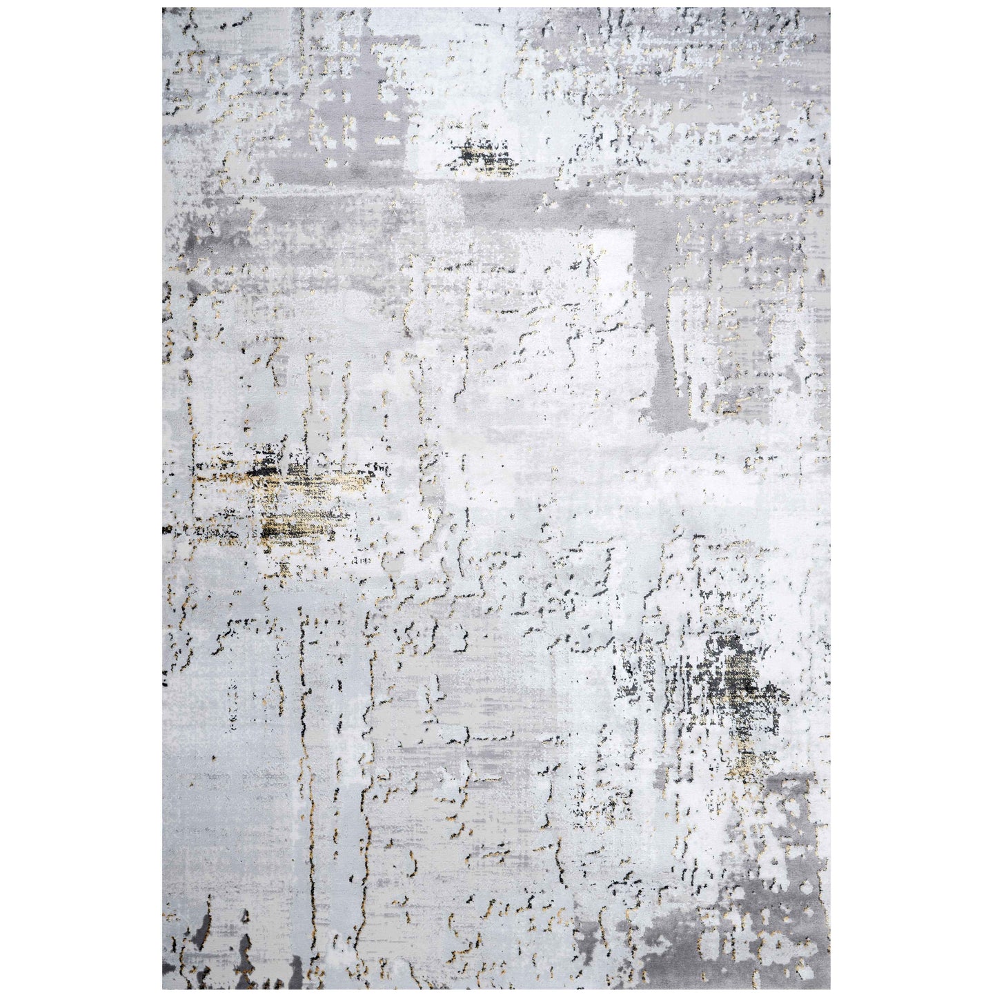 Modern Gold Abstract Distressed Living Room Rugs - Grace | Living Room ...