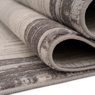 Distressed Greige Bordered Rug - Libby