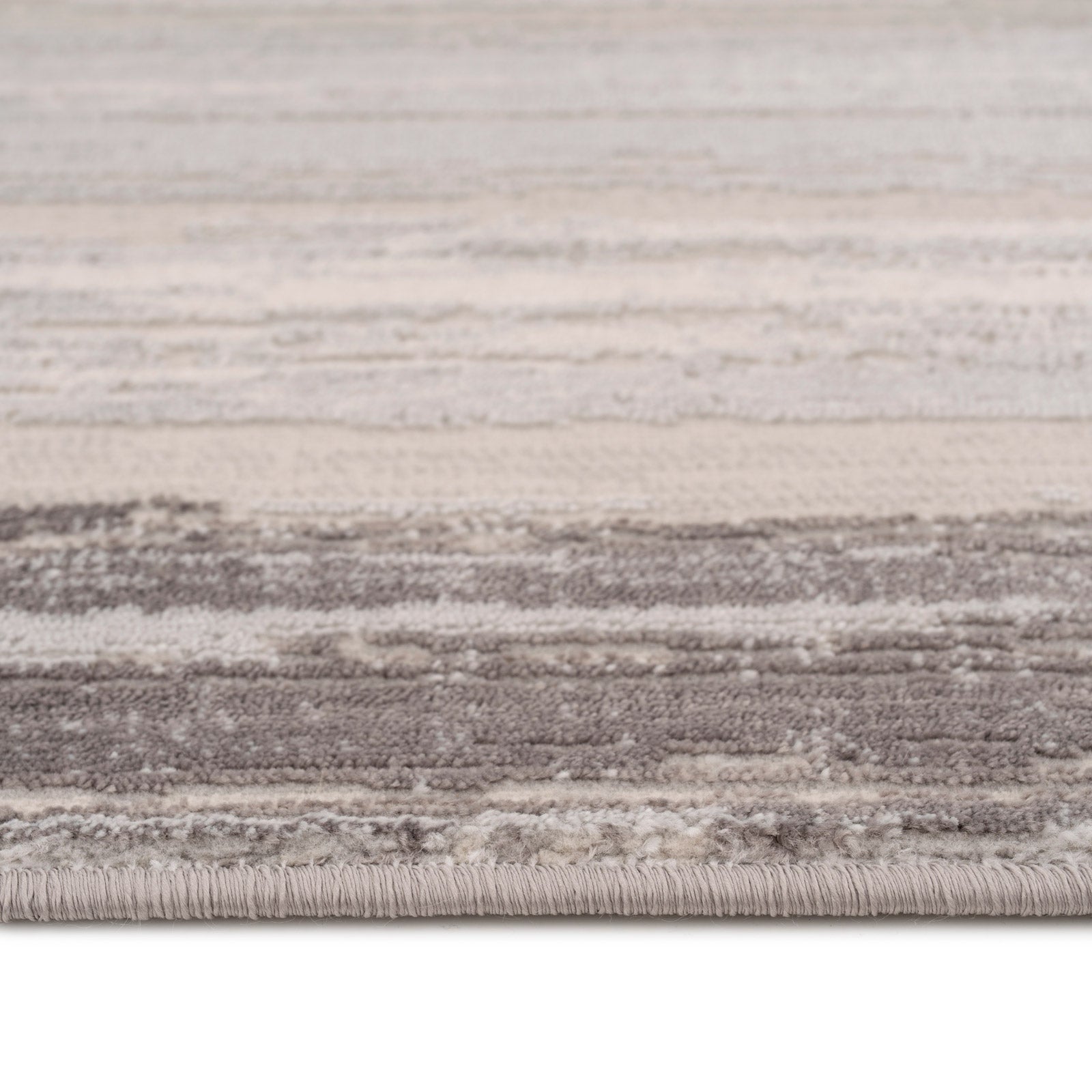 Distressed Greige Bordered Rug - Libby