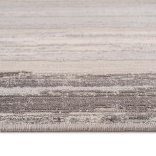 Distressed Greige Bordered Rug - Libby