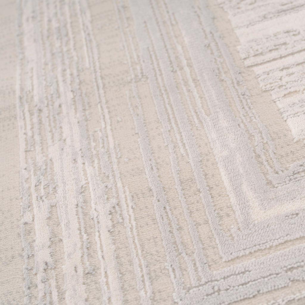 Distressed Greige Bordered Rug - Libby | Living Room Rugs | Kukoon Rugs ...