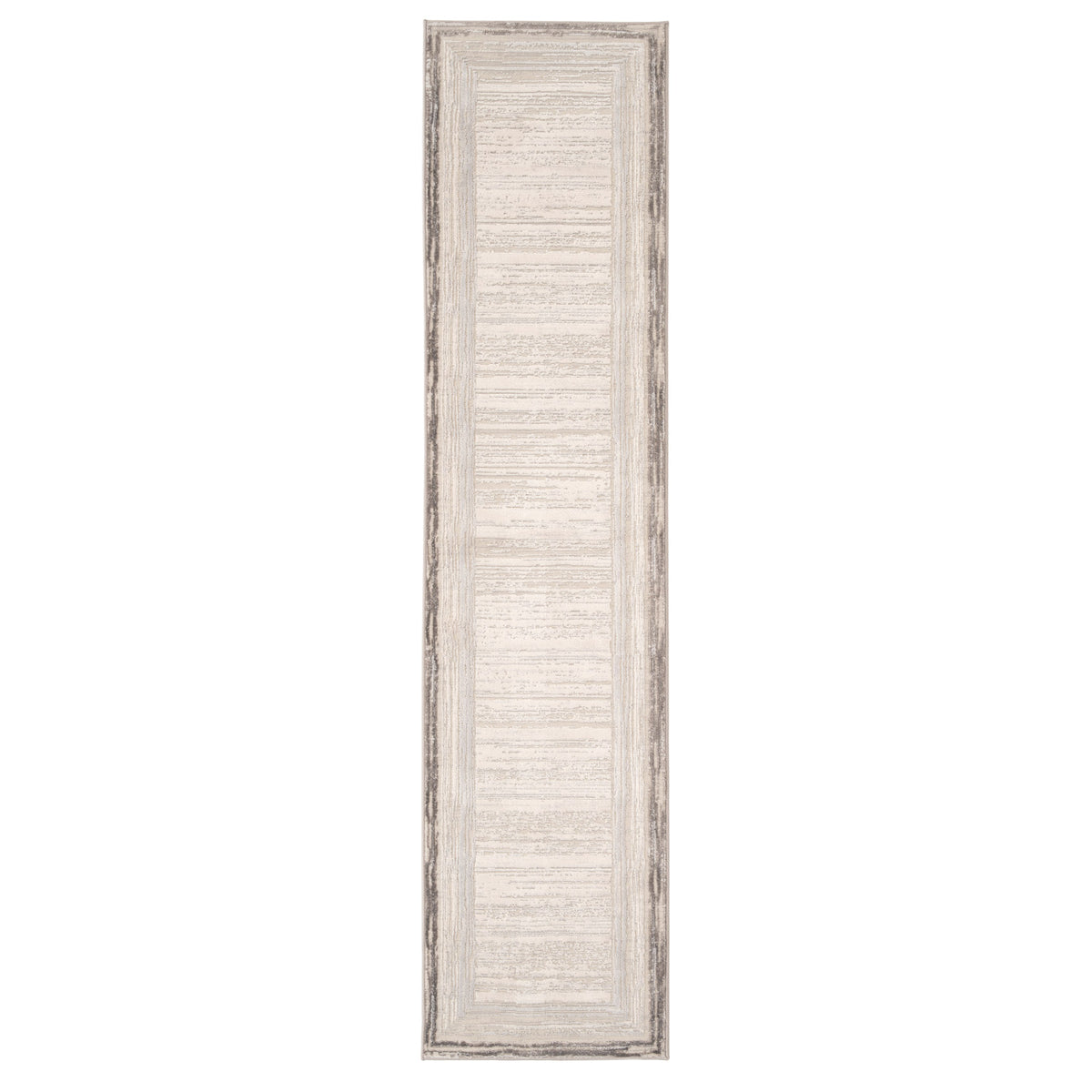 Distressed Abstract Beige Runner - Libby
