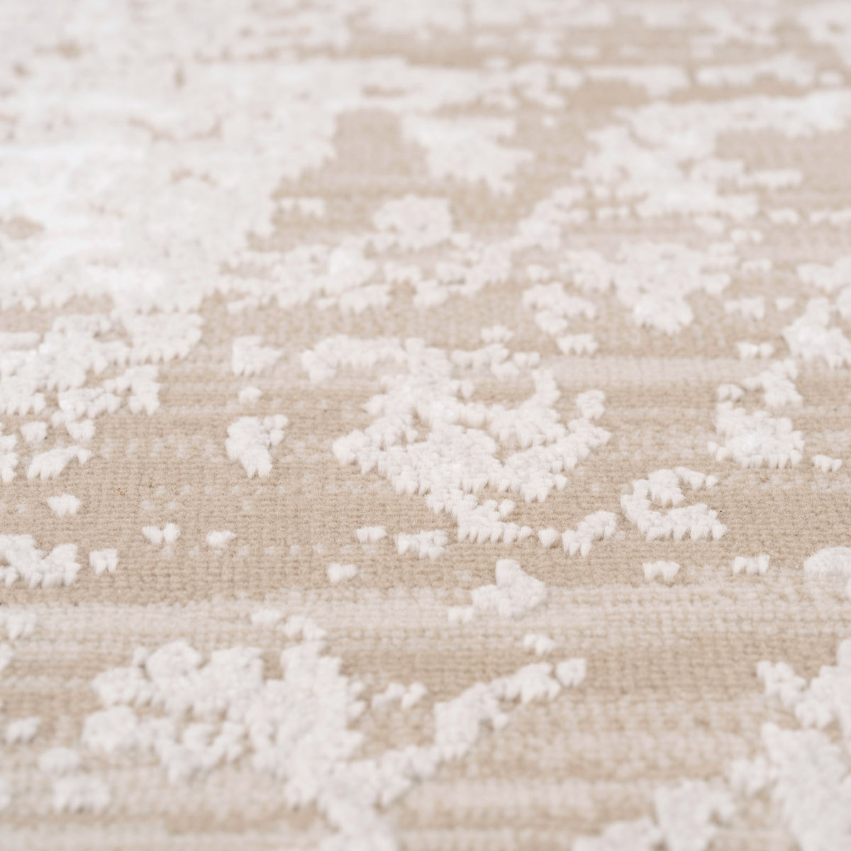 Distressed Abstract Beige Rug - Lena
