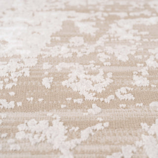 Distressed Abstract Beige Rug - Lena