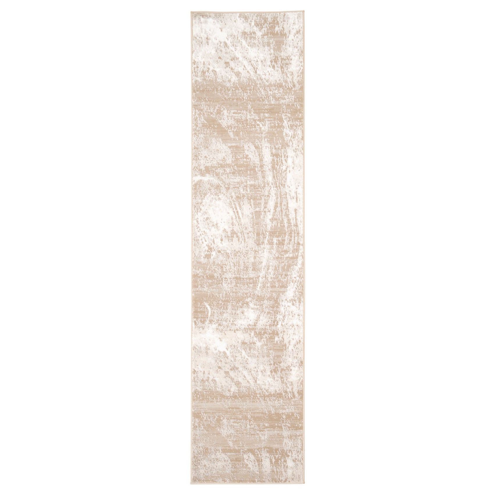 Distressed Greige Bordered Runner - Lena