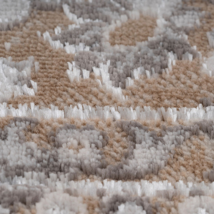 Traditional Distressed Beige Runner Rug