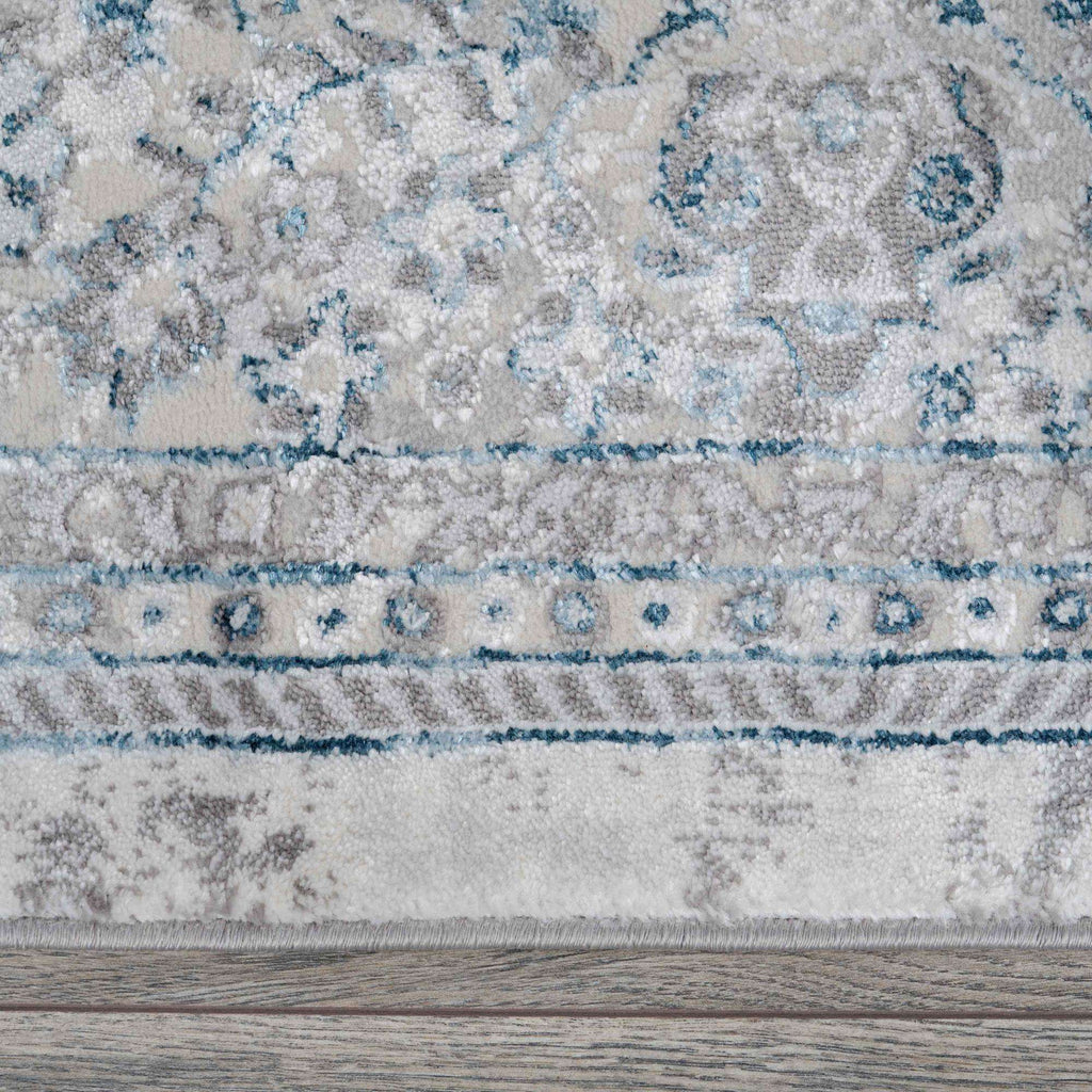 Blue Traditional Distressed Large Dining Table Rugs | Living Room Rugs ...