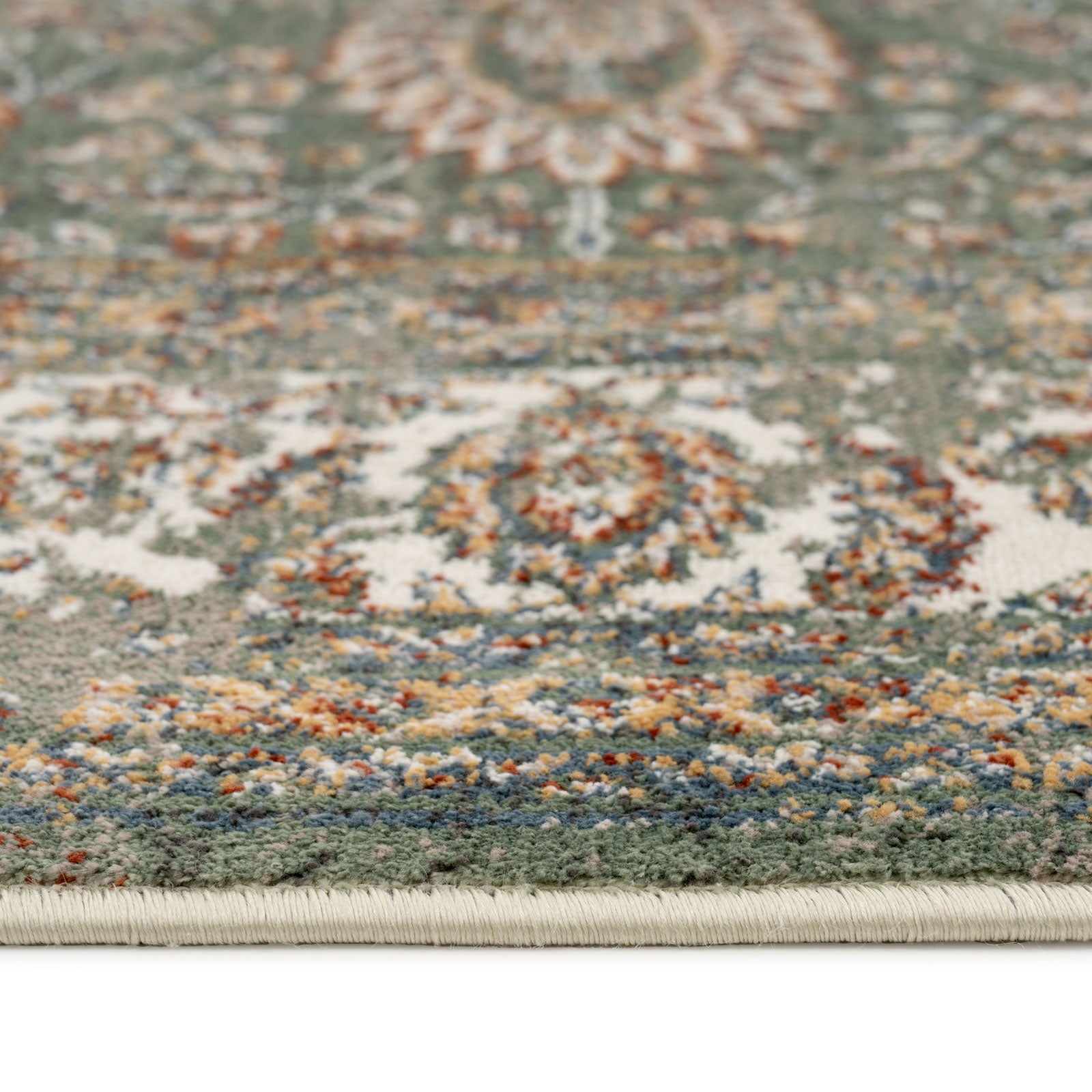 Sage Green Classical Rug - Basila