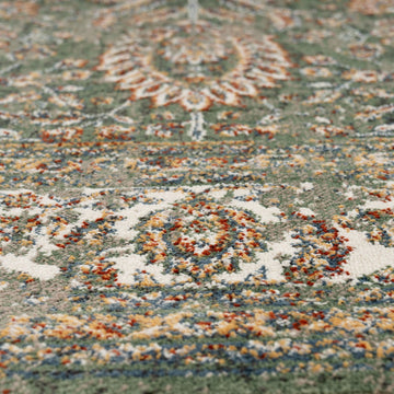 Sage Green Classical Runner Rug - Basila