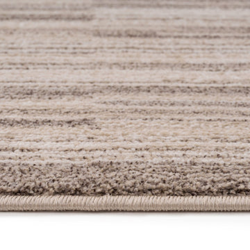 Neutral Beige Linear Stair Carpet
