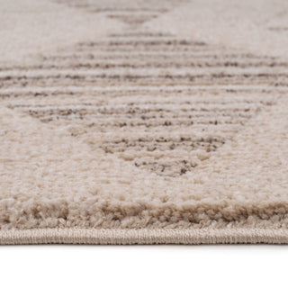 Neutral Diamond Pattern Runner Rug