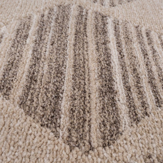 Neutral Diamond Pattern Runner Rug