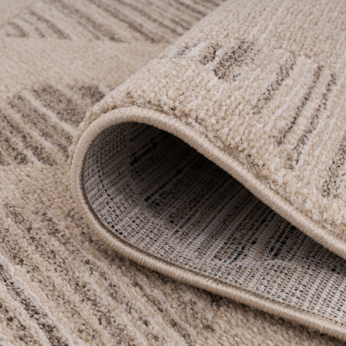 Neutral Diamond Pattern Area Rug - Lucas