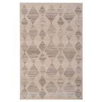 Neutral Diamond Pattern Runner Rug