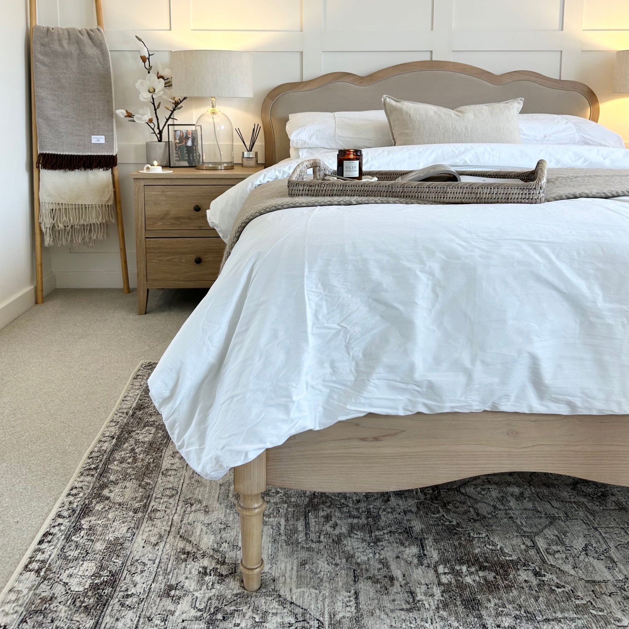 Soft Washable Vintage Greige Rug - Elsie