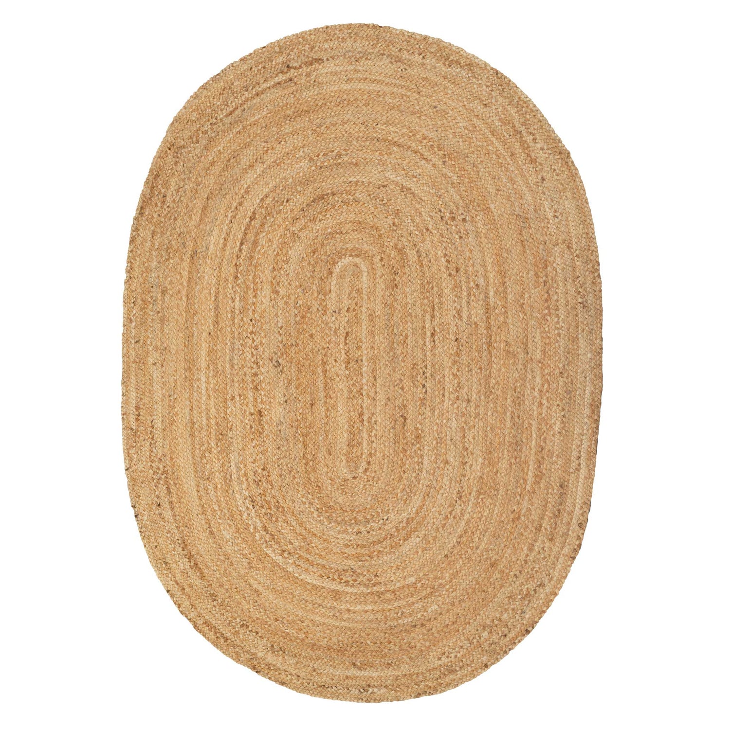 Natural Rustic Oval Jute Rug | Living Room Rugs | Kukoon Rugs Online