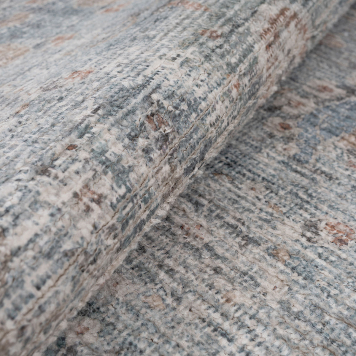 Vintage Blue Terra Floral Rug - Atticus