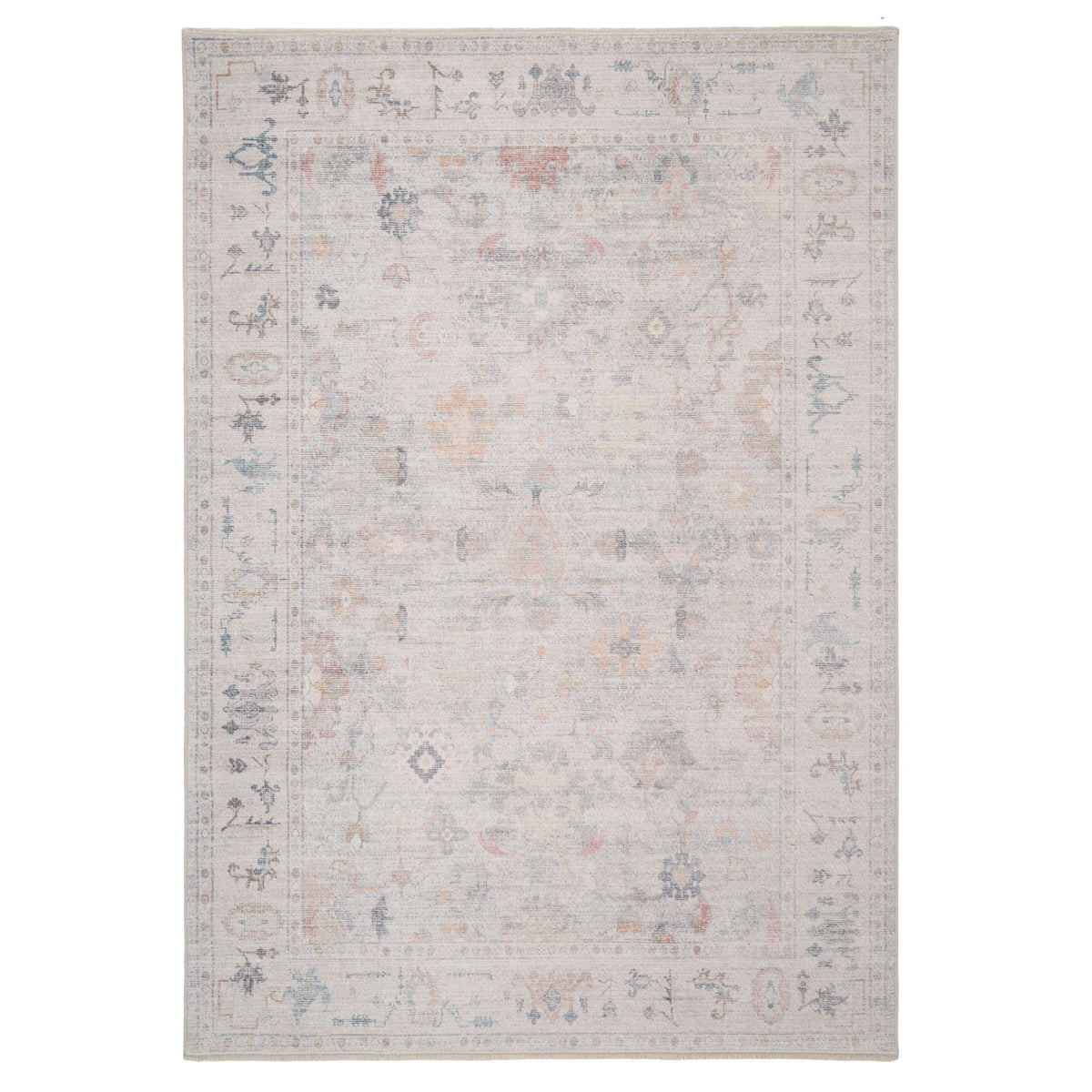 Vintage Multicolour Floral Rug - Audrey