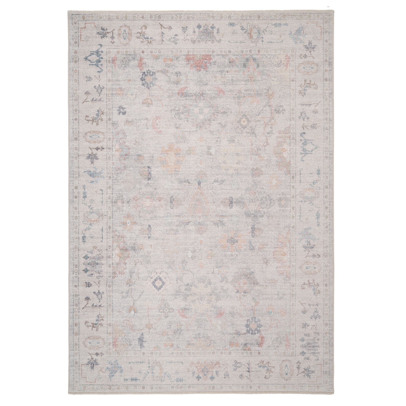 Vintage Multicolour Floral Rug - Audrey