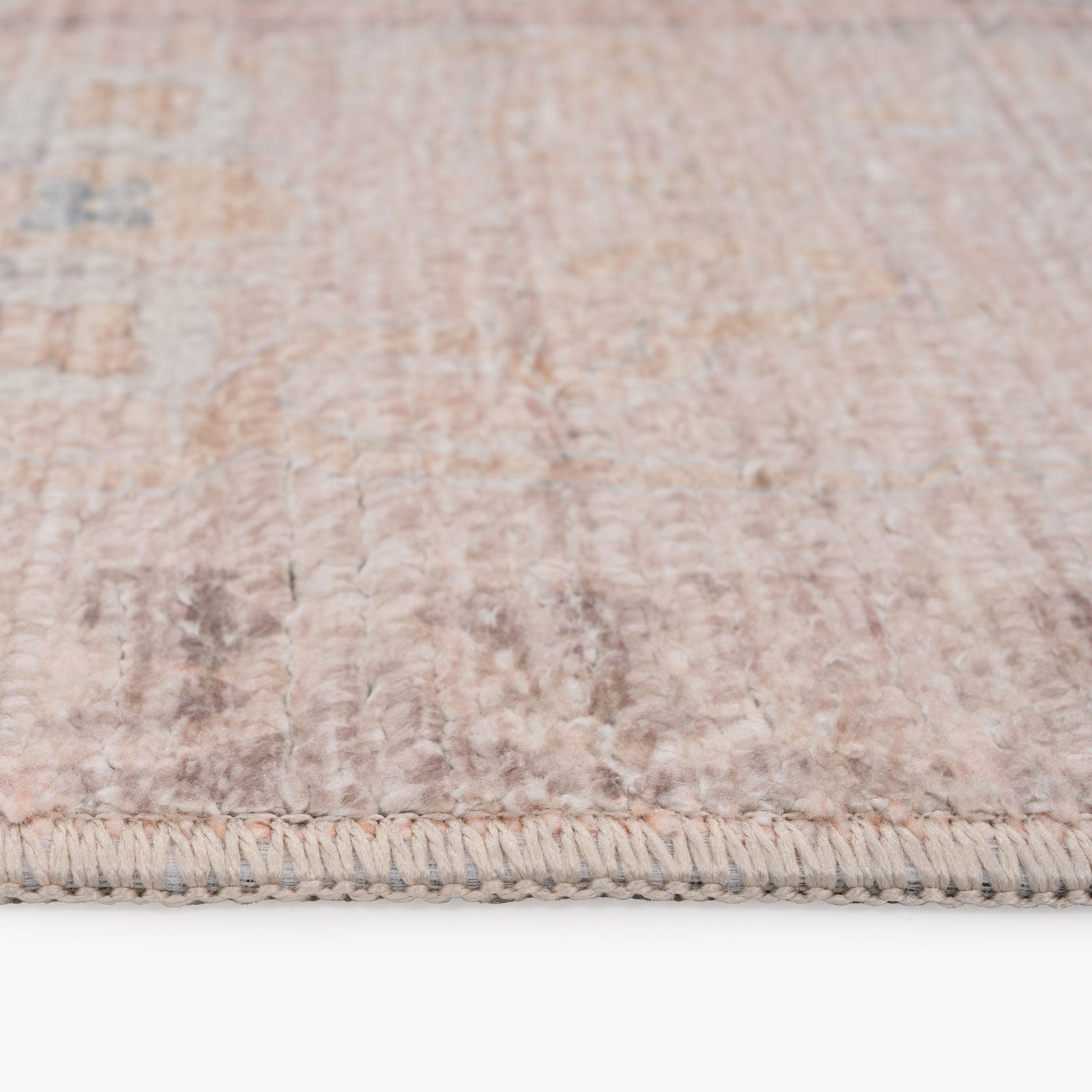 Vintage Coral Pink Chic Rug - Clara