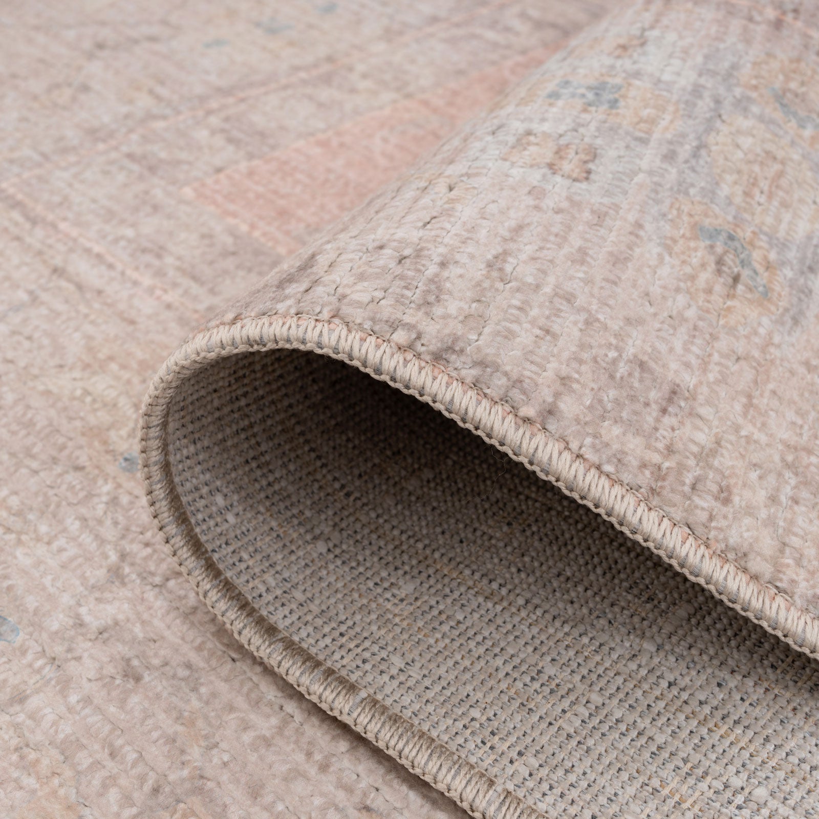 Vintage Coral Pink Chic Rug - Clara