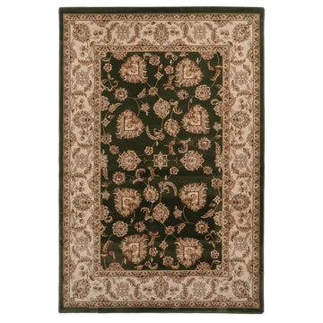 Traditional Green Floral Rug - Koa