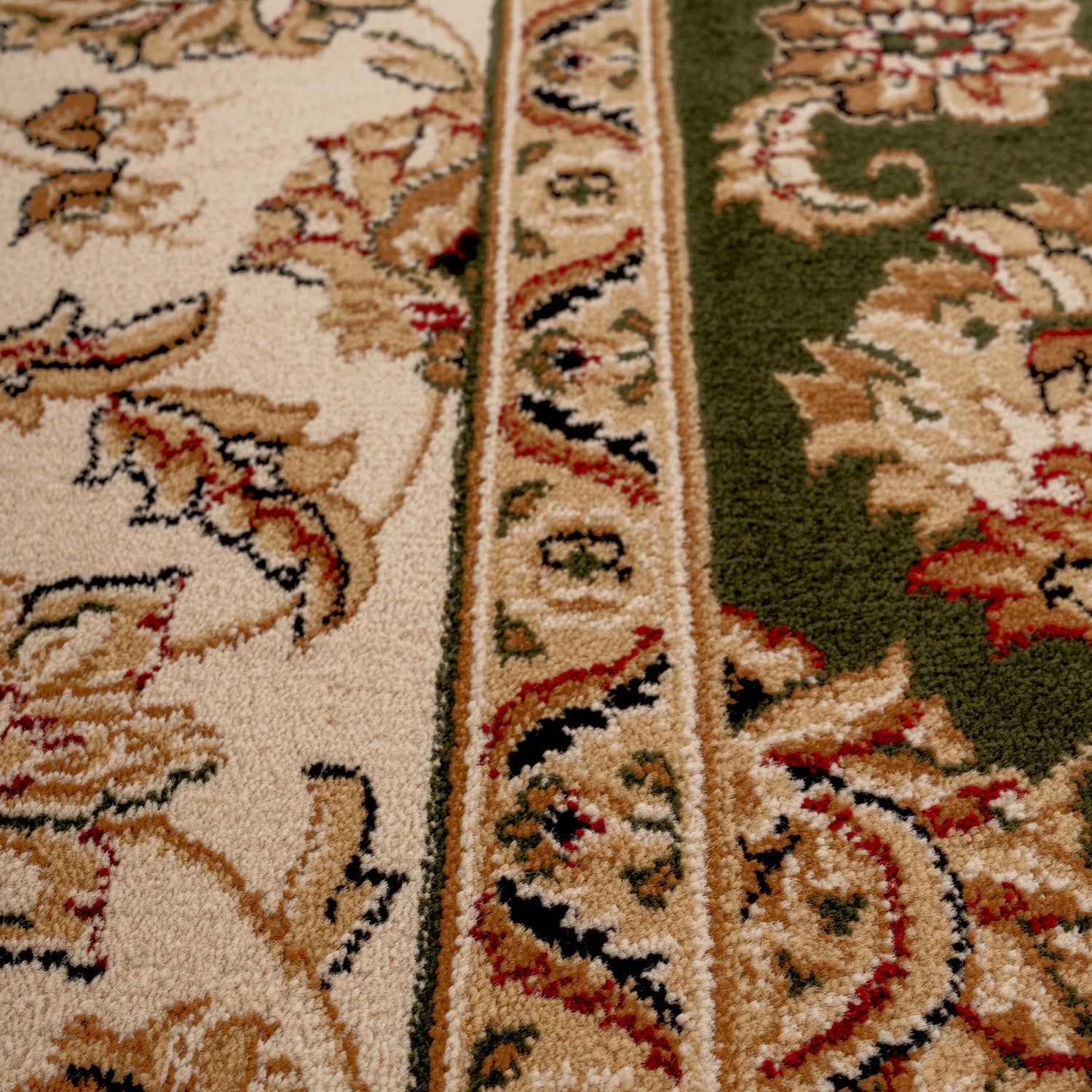 Traditional Green Runner Rug - Koa | Runner Rugs | Kukoon Rugs Online