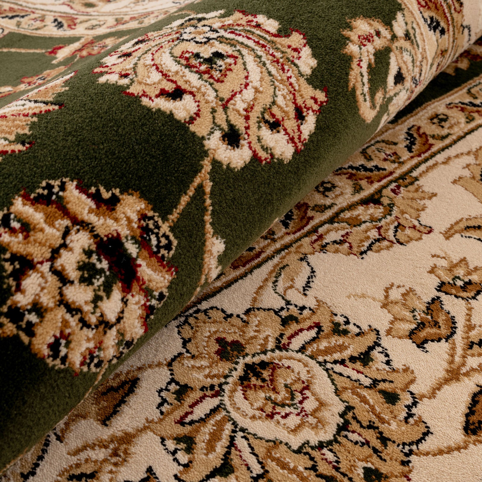 Traditional Green Runner Rug - Koa