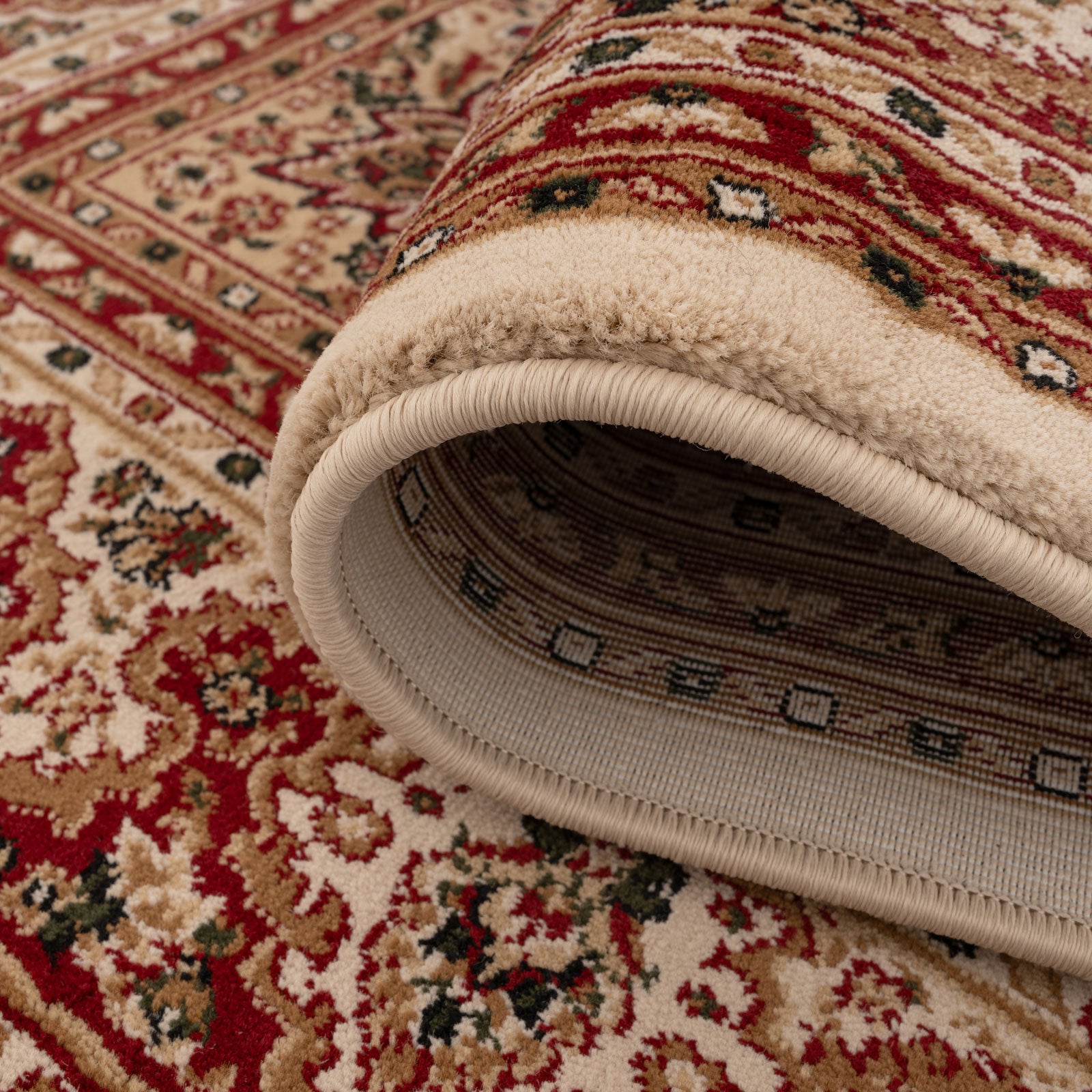 Traditional Regal Red Runner Rug - Navan