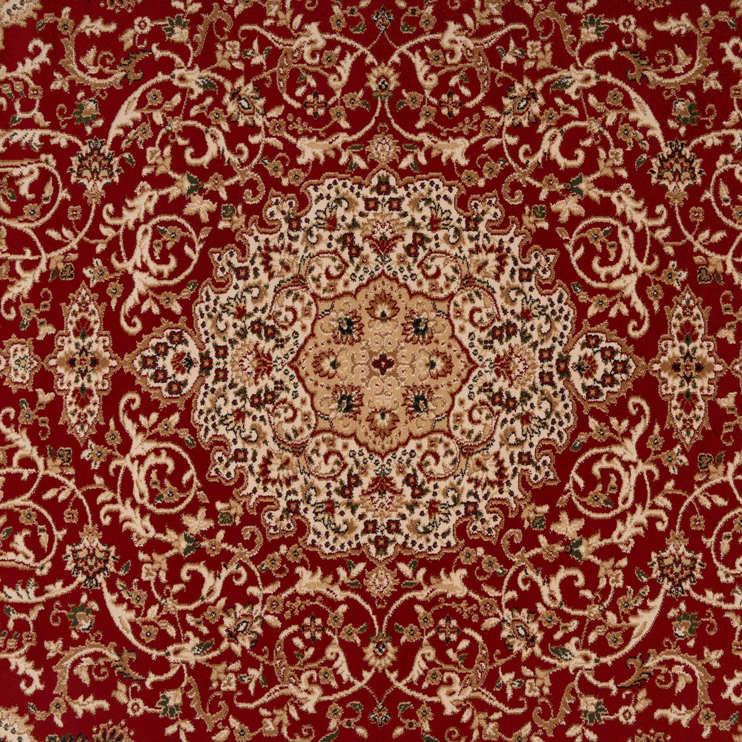Classic Red Medallion Runner Rug - Sonam