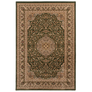 Classical Rich Green Rug - Sunil