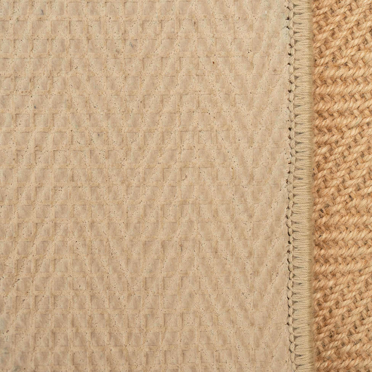 Natural Border Rustic Jute Area Rug